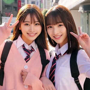 【白石もも・前田美波】skho176|ももちゃん&みなみちゃん|シロウト速報|素人AVなび